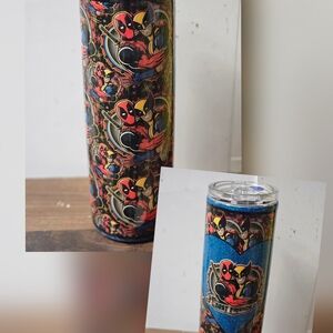 Marvel Deadpool Themed Tumbler - Black and Red